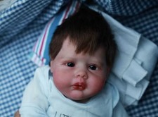 Weighted Reborn 19In Baby Doll Realistic Newborn Boy Girl Hand-Rooted Hair Gift