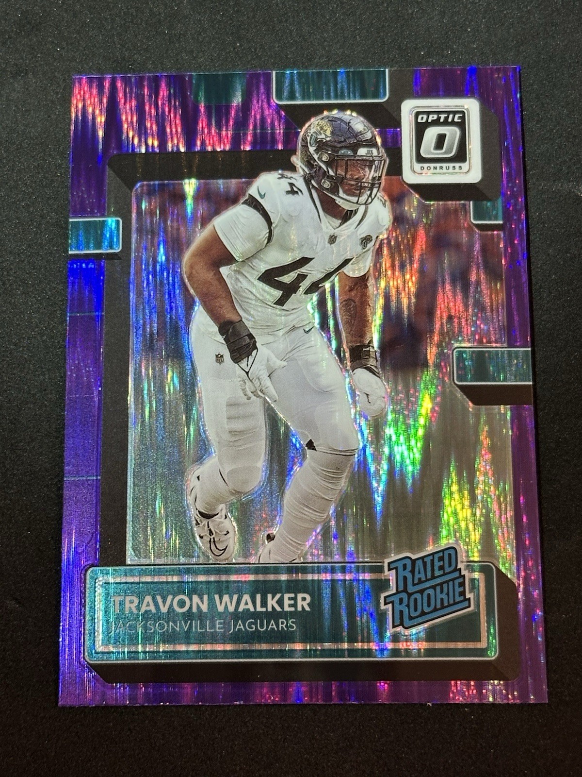 Travon Walker 2022 Panini Optic#225 Purple Shock Rated Rookie Jaguars 🐆