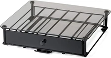 Nifty Rolling Coffee Pod Drawer – Tempered Glass, Black, Compatible with K-Cups,