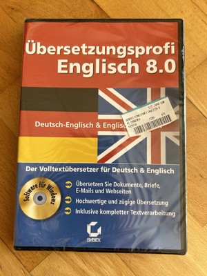 Neu! Übersetzungsprofi Englisch 8.0 Deutsch-Englisch