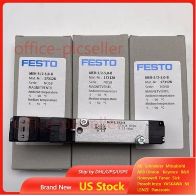 1PCS NEW Festo MEH-5/2-5,0-B 173128 Solenoid Valve MEH-5/2-5.0-B