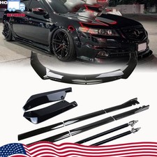 Fit For Acura Tl Tlx Ilx Front Bumper Spoiler Body Kit Side Skirtstrut Rods