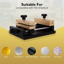 Metal Sheet Holder Holds Tin/Gold/Silver Foil Sheet for Engraving Laser Cutting