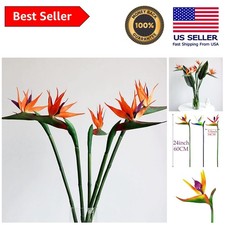 -Round Yellow Faux Flowers - 6 Pack Bird of Paradise for All Occasions