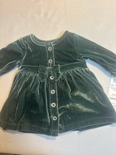 Carters 2 Piece Baby Dresses With Diaper Cover Green New With Tags