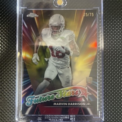 marvin harrison jr future stars topps chrome 25/75