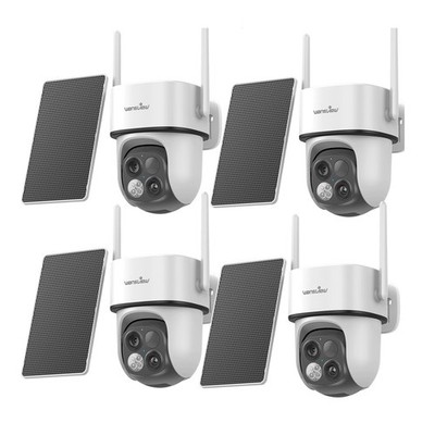 4X Wansview 2K FUNK WLAN IP NETZWERK CAMERA Outdoor ÜBERWACHUNGSKAMERA AUßEN PTZ