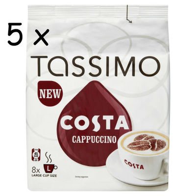 Tassimo Costa Cappuccino Coffee, 5 