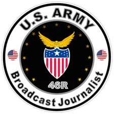 United States Army Broadcast Journalist Bumper Sticker Military Vinyl Decal 5"