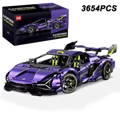Lamborghini Sian Svj Da Costruire Mattoncini Technic 3654 Pezzi Scala 1:8 Viola