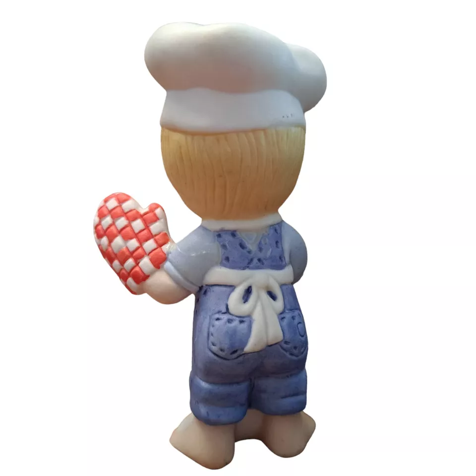 Estatuilla De Colección Pequeño Chef Parrilla En Barbacoa Pit Humor Cocina 4" Día del Padre Regalo Foto 4 de 4