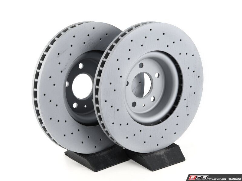 Zimmermann - Front Cross-Drilled Brake Rotors - Pair (350x34 Zimmermann - Front Cross-Drilled Brake Rotors - Pair (350x34