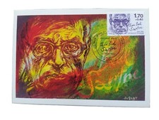 Carte Premier Jour Timbre N° 2357 Jean-Paul Sartre Oblitéré Paris 1985