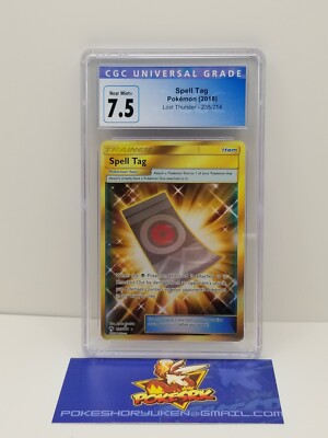 Spell Tag Pokemon 2018 CGC 7.5 Sun & Moon Lost Thunder Spell Tag SR 235/214 | eBay