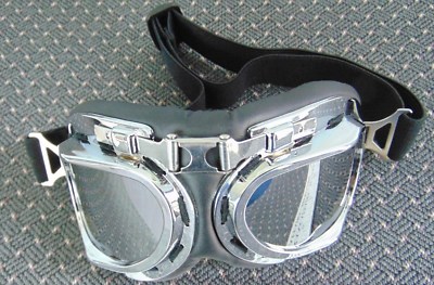 Goggles Black and Chrome Tone 