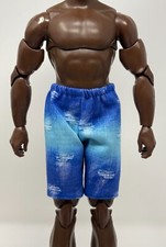 Barbie Fashionistas #236 Ken Broad Body Fashion Doll Outfit Blue Ombre Shorts