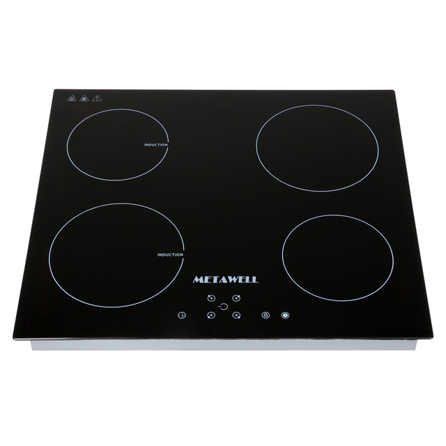 31.5" Induction Hob 4 Burner Stove Cooktops LED Glass Plate Electric