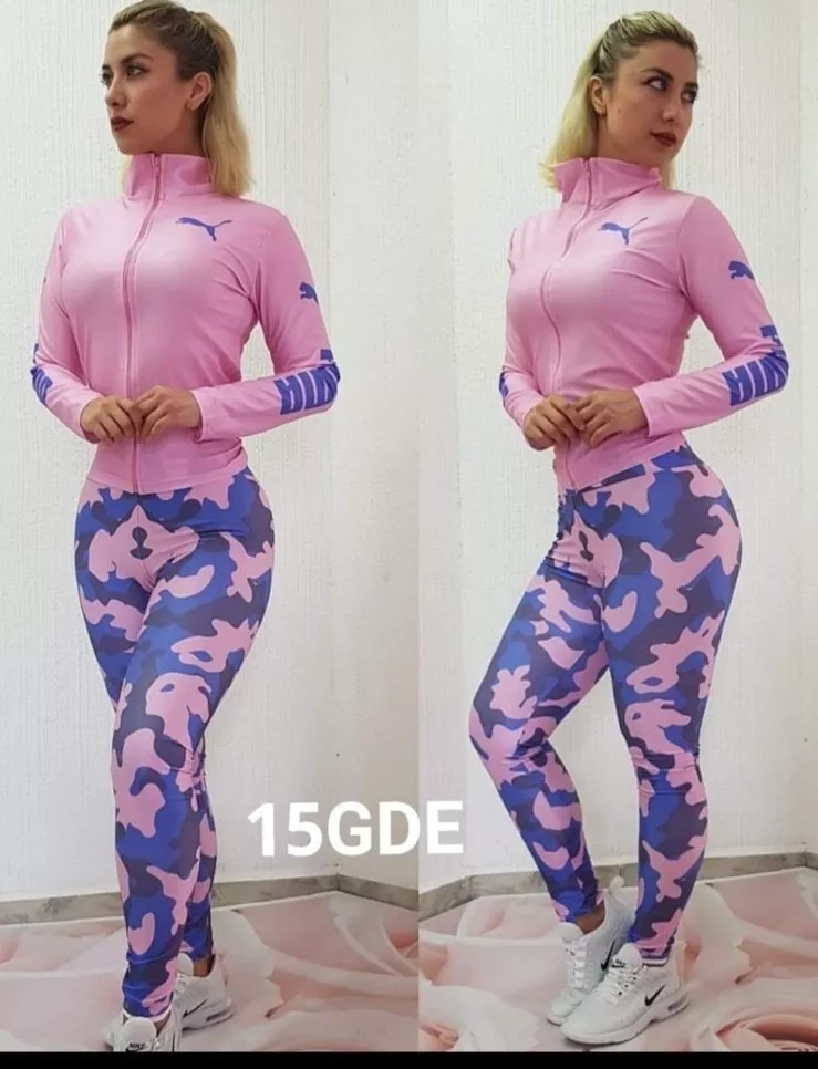 conjunto deportivo de mujer sport set 2-pieces fit M-L.