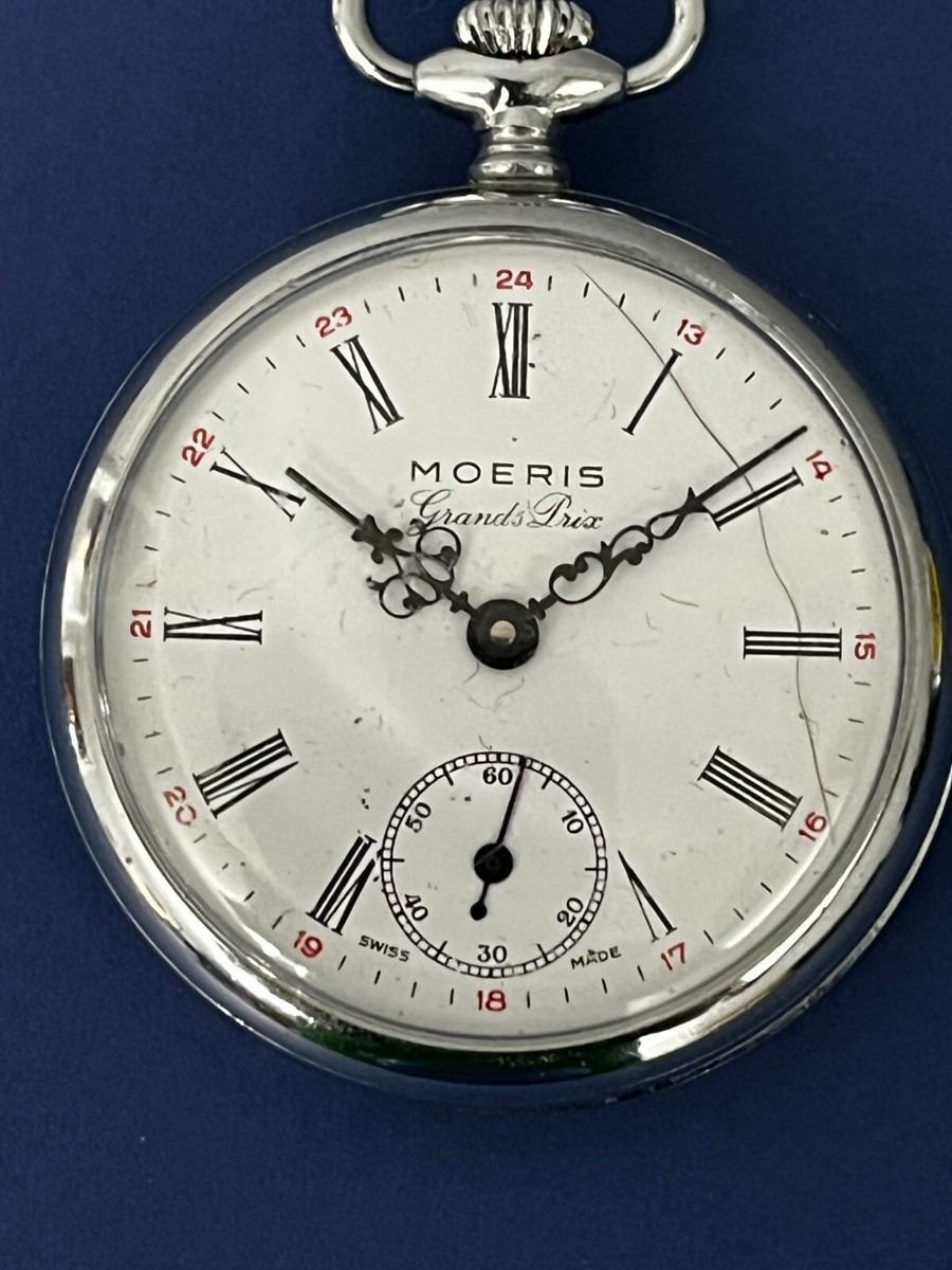 動作品 BUREN GRAND PRIX CHRONOMETRE 手巻式懐中時計 Cal.30 15石 青針 ニッケルケース スモセコ ブレゲ針 ビンテージ 札幌市 清田区 平岡 Ｔ 動作品 BUREN GRAND PRIX CHRONOMETRE 手巻式懐中時計 Cal.30 15石 青