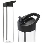 FLIP TOP Sports Water Drinks Bottle with HANDLE 600ml Kids Sports Teacher Gym
