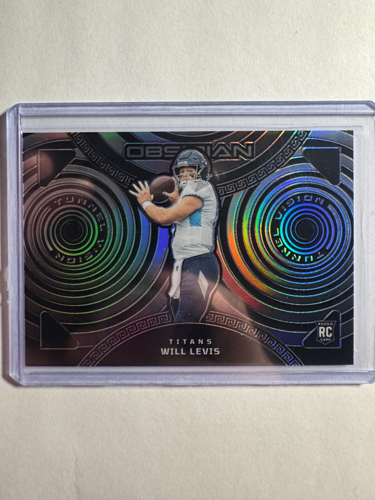 K257,787 - 2023 Panini Obsidian Tunnel Vision #4 Will Levis #/135