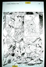 Dan JURGENS ~ SUPERMAN / FANTASTIC FOUR Splash + Galactus; Cyborg Superman 1999