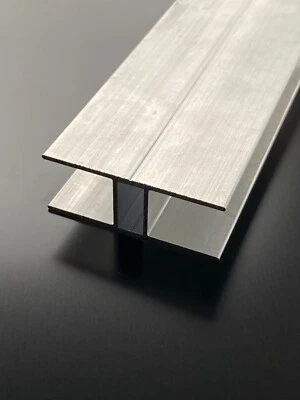 GOSMANN H-Profil 16mm Alu Aluminium blank für Stegplatten SDP Gewächshaus
