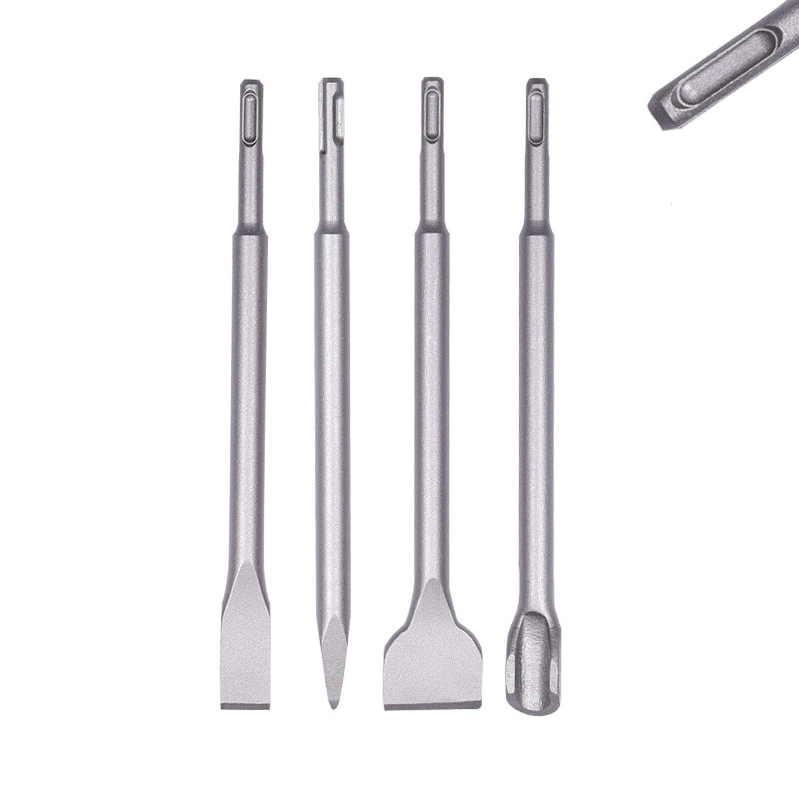 Set di 4 scalpelli SDS Plus, scalpello SdS, scalpello, scalpello per (C3x)