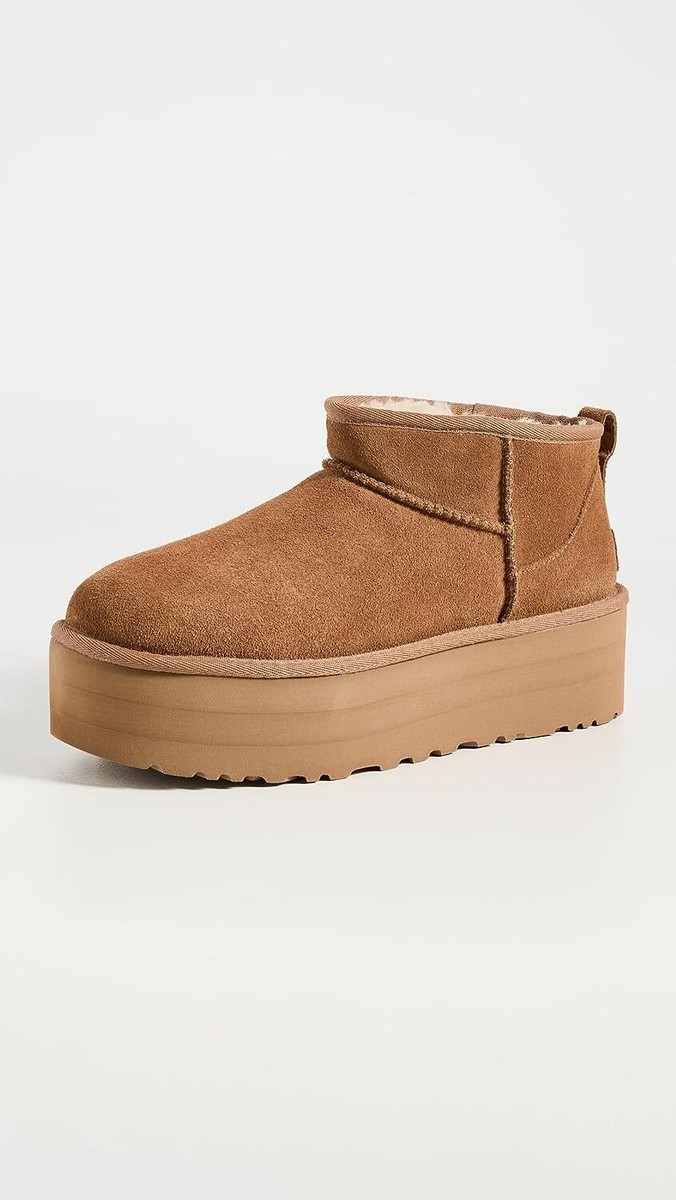 UGG Classic Ultra Mini Platform Boots Chestnut New | eBay