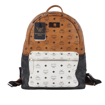 MCM Stark Tricolor Visetos Mix Large Luxus Designer Rucksack Limited OP: 1050  