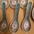 Vintage Set Jindezhen Famille Rose Big Spoon 8.5" L  & 6 X 5.5’’ — photo 3