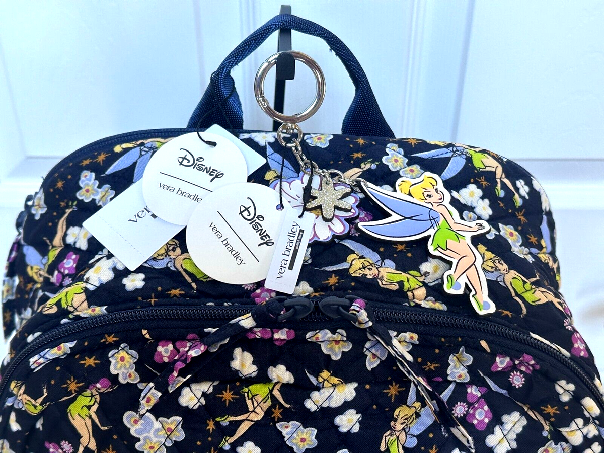 VERA BRADLEY DISNEY TINKER BELL'S FLIGHT LARGE BACKPACK + BAG