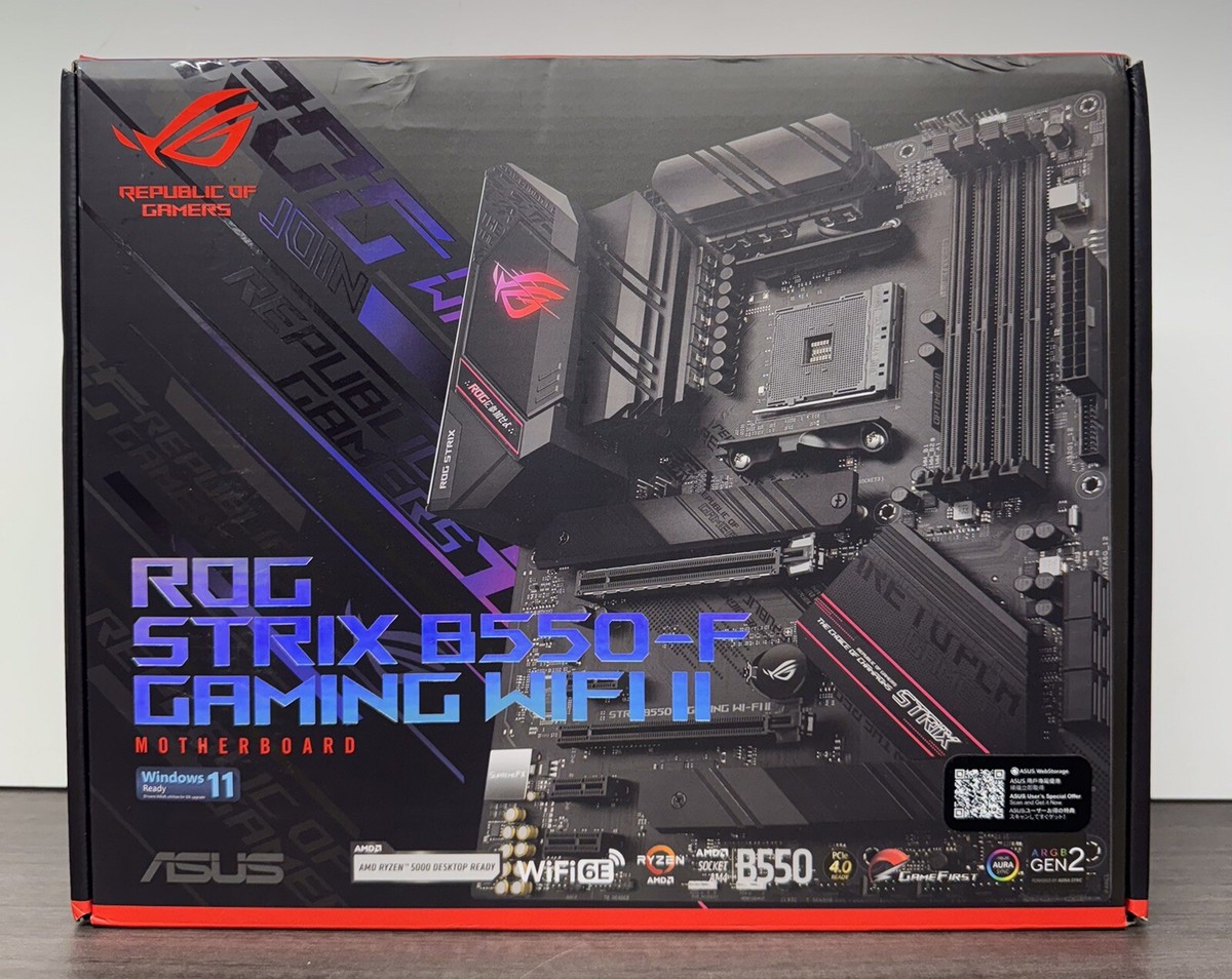 Ryzen B550f Motherboard Asus ROG Strix B550-F GAMING WIFI II (AM4