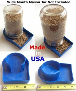 Chick Feeder 12pk Heavy Duty Poultry Chicken Feeder Mason Jar