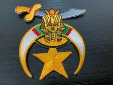 Shriner Iron-On Patch size 3" 1/8" x 2 7/8"