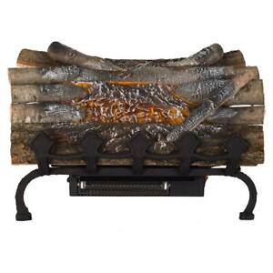 Electric Fireplace Logs 20 5 In 120, Electric Fireplace Heater Realistic Flame And Logs With Glowing Embers