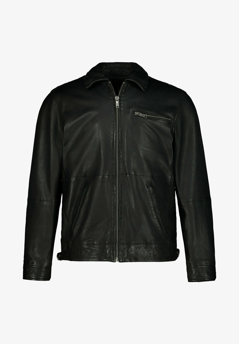 Men's 100% Genuine Soft Lambskin Slim Biker Leather Bomber Black Stylish  Jacket