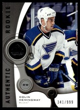 2005-06 SP Game Used Colin Hemingway Rookie 341/999 St. Louis Blues #174