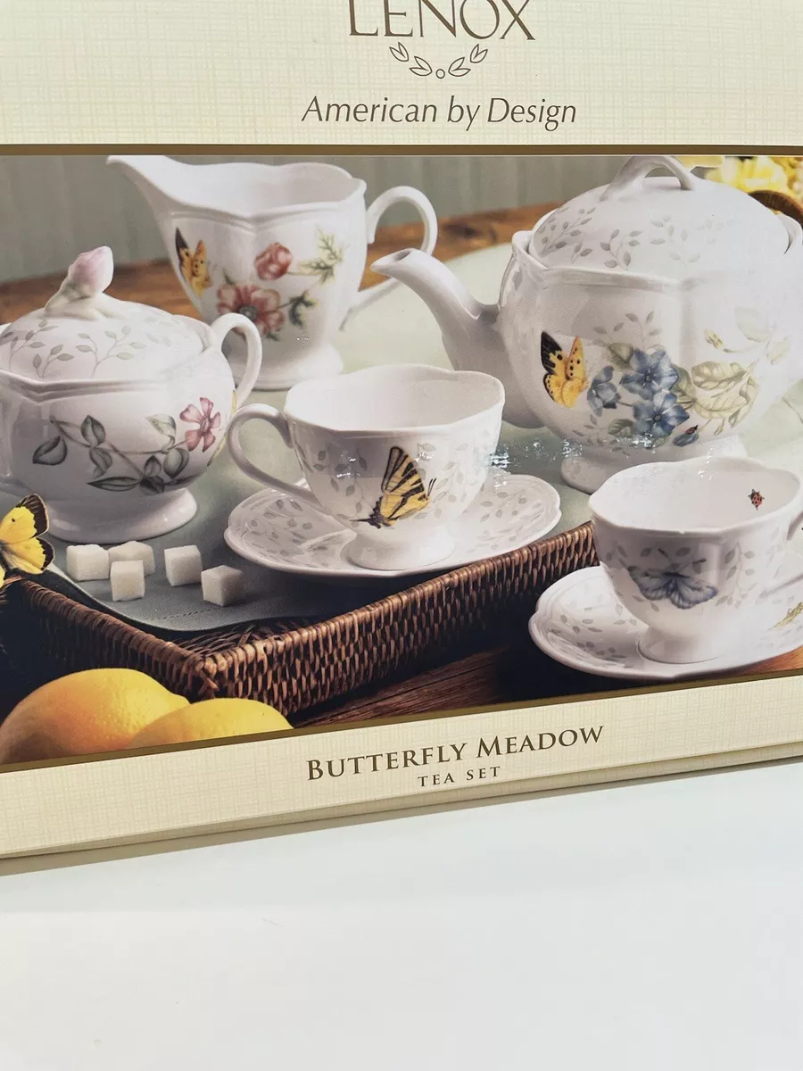 Lenox butterfly shop meadow tea cups