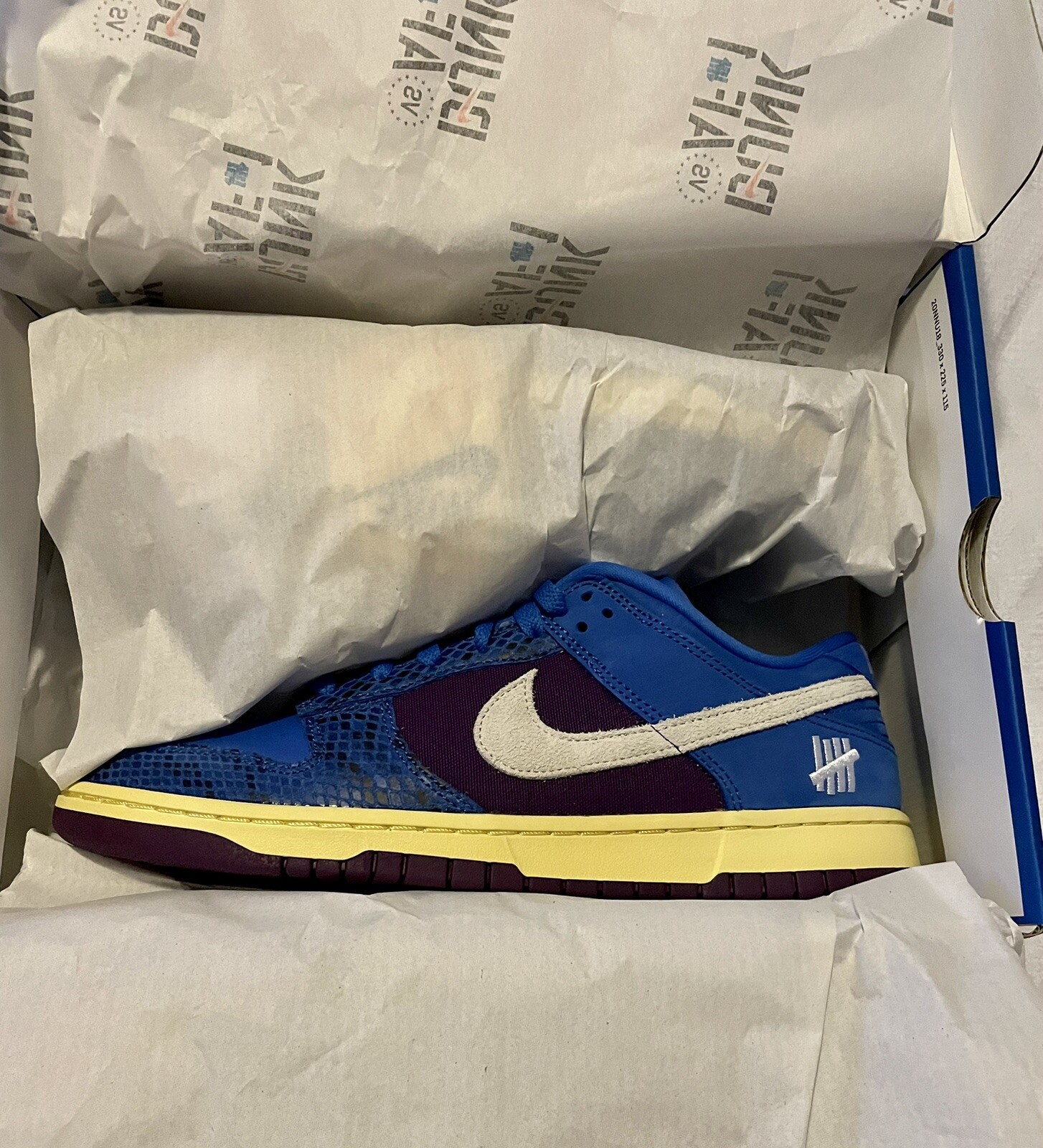 Nike x UNDEFEATED Dunk Low Size 10.5 - 5 On It Dunk vs. AF1 DH6508 400