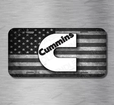 Diesel Power Cummins USA 4x4 Off road Lifted Truck License Plate Front Auto Tag