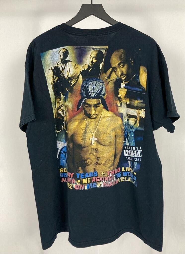 Vintage 90’s Tupac Shakur In Memory Of Memorial Bootleg Rap Tee Shirt 2pac  XL