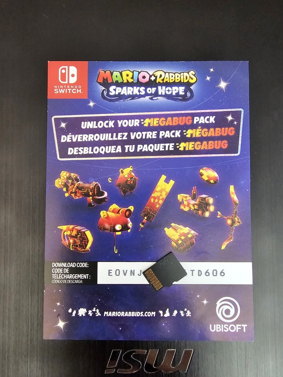 Mario Rabbids Sparks of Hope Megabug Pack Add-on DLC ONLY for Nintendo  Switch