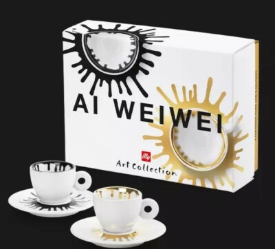 Last One! illy Art Collection 2021: Ai Weiwei - 2 Espresso Cups/Saucers limited