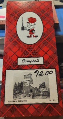 CAMPBELL SCALE MODELS-#384-1795-GRAIN ELEVATOR- BUILDING KIT~ HO SCALE