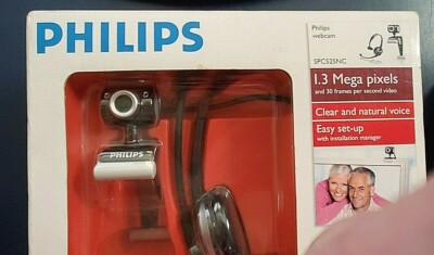 Philips SPC525NC 1.3mp Video & Photo Webcam in Box with Headset New in Box