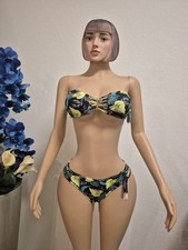 Victoria  s Secret VS Archives Tropical Bandeau Bikini Set Top M Bottom S NWT