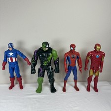 Marvel Titan Hero Series 12  Action Figure Lot   Hulk, Spider-Man, Iron Man