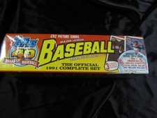 Topps Baseball Cards 1991 Complete Factory Base Set sealed in box (792 cards)