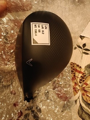 New Callaway Tour Issue Rogue St Driver Head Only At 9 Degree Spec Sticker